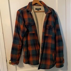 Ezekiel fleece lined flannel jacket, L.